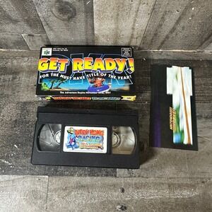 NINTENDO 64 N64 DIDDY KONG RACING WILD ADVENTURE VHS TAPE PROMO INTERACT 1997 DK